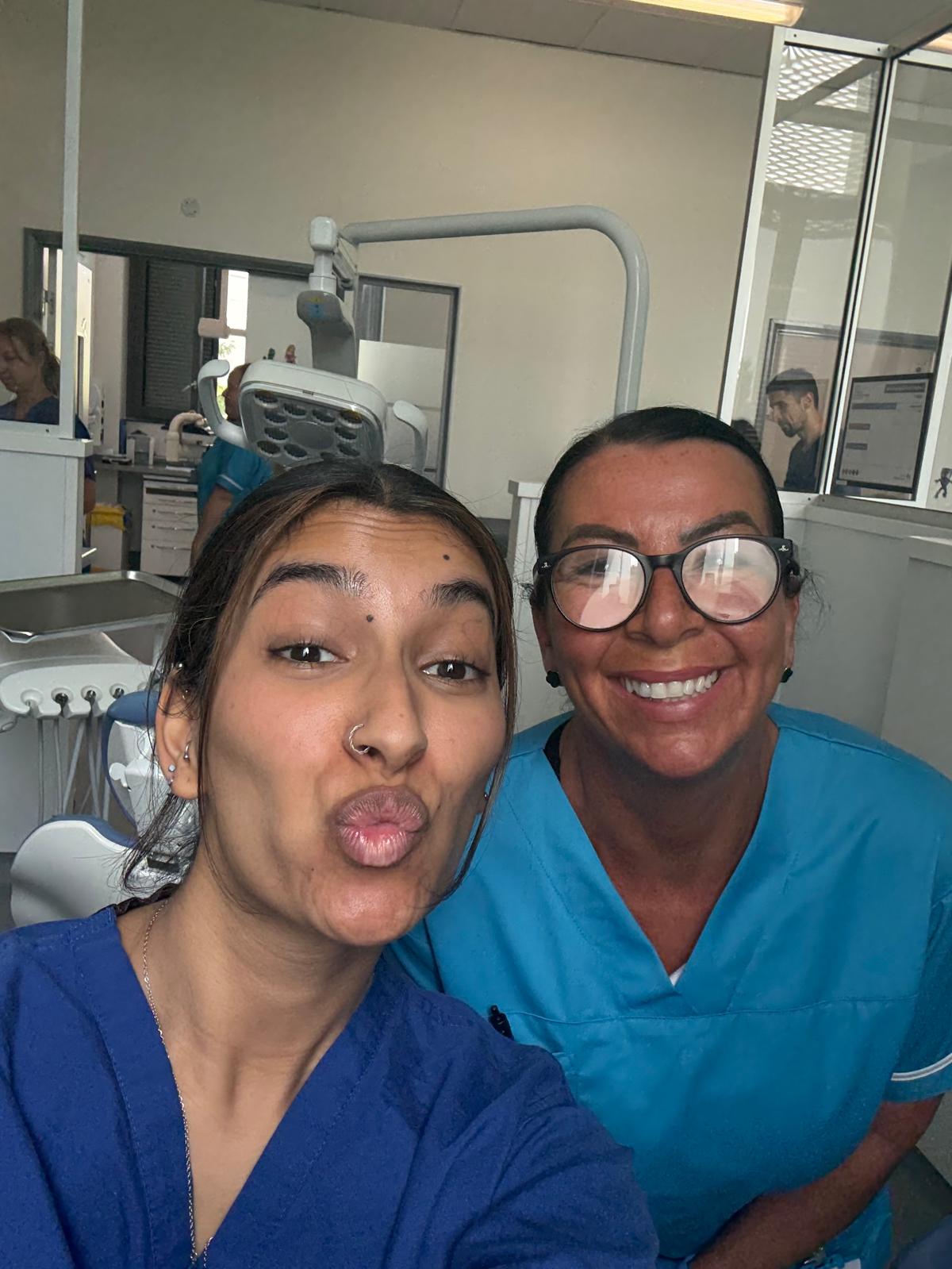 Dr Deesha during her time at Birmingham Dental Hospital